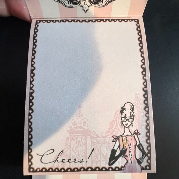 Brighton‎ Magnetic Notepad and EMPTY Heart Shaped Tin Black/White Damask … - Picture 8 of 9